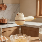 Portable Electric Egg Beater – Wireless Hand Mixer