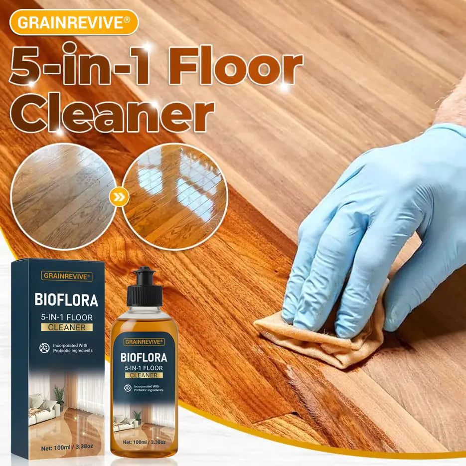 GRAINREVIVE™ 5-in-1 Floor Cleaner - Fast-Drying, Antibacterial, and Eco-Friendly Solution