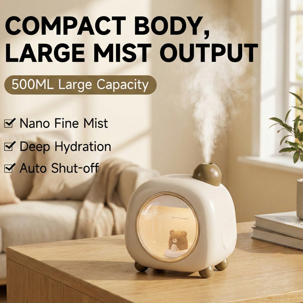 Portable Wireless Humidifier with Night Light