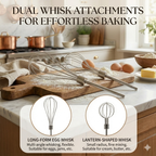 Portable Electric Egg Beater – Wireless Hand Mixer