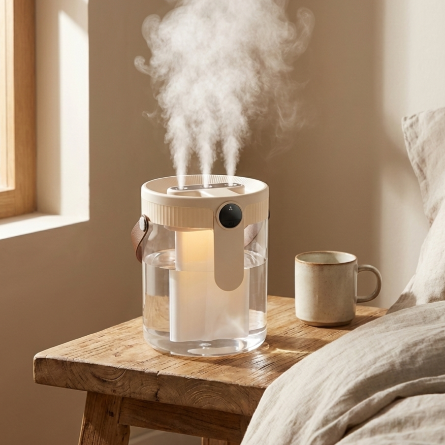 Mini Triple-Mist Desktop Humidifier